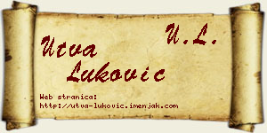Utva Luković vizit kartica